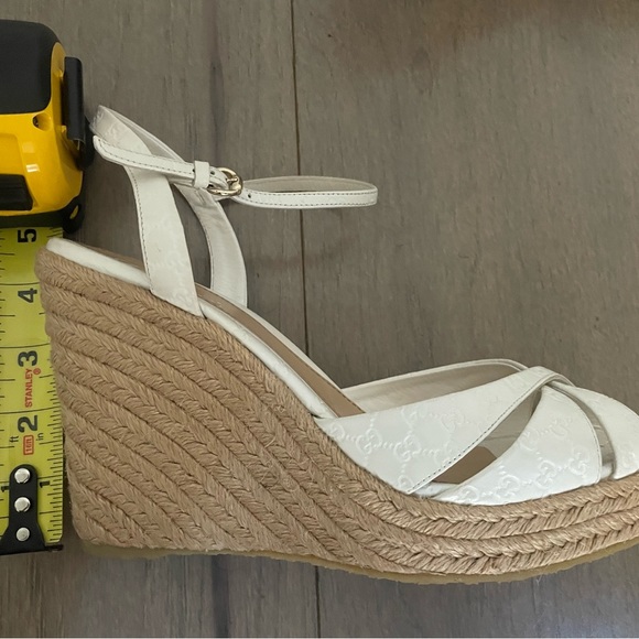Gucci Wedges White, Size 39 - Picture 6 of 8